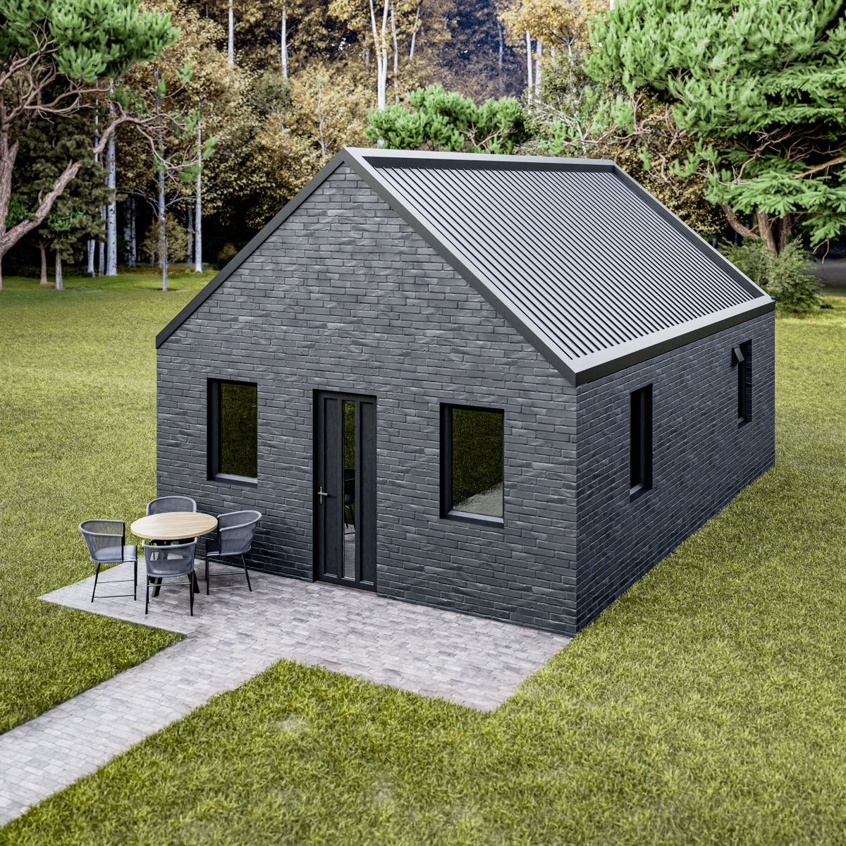 Structor 50 exterieur, punt dak