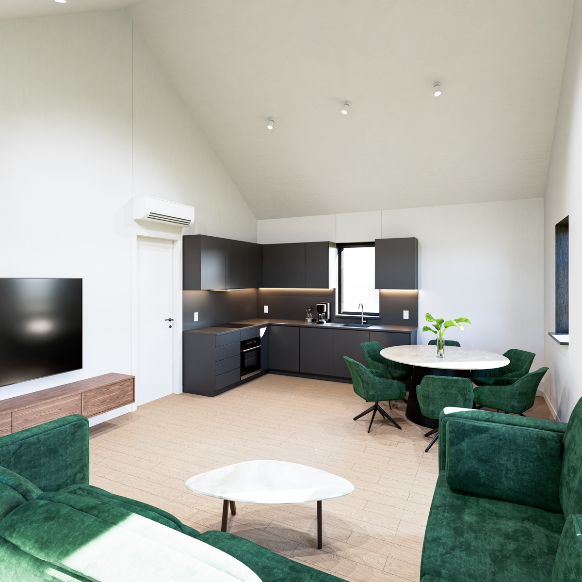 Structor 75 interieur, keuken